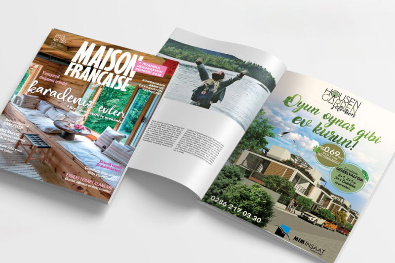 Maison Francaise Dergisine Sayfa Tasarımı